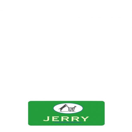 NAME BADGE (Plast.) WHITE MATT - 2.54x7.62