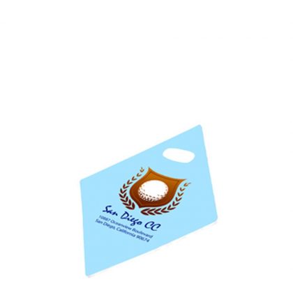 BAG TAG (Plast.2s) WHITE GLOSS- 8.89x8.89