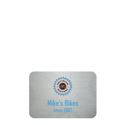 NAME BADGE (Alum.) SILVER GLOSS - 5.08x7.62