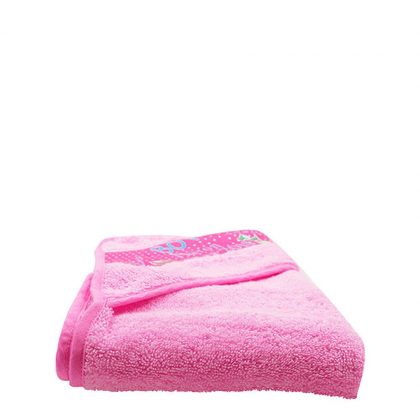 Baby Towel  75x75cm (Hooded) PINK super-soft 100% cotton