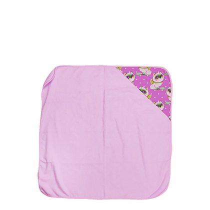 Baby Towel  80x80cm (Hooded) PINK super-soft 100% cotton
