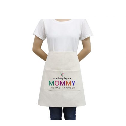 APRON - ADULTS (44x70cm) pocket LINEN waist