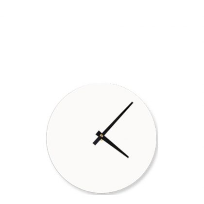 WALL CLOCK (Aluminum  KIT) WHITE diam.20.64