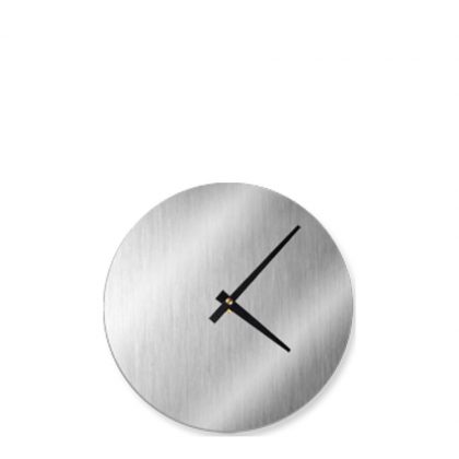 WALL CLOCK (Aluminum  KIT) SILVER diam.20.64