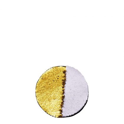 ROUND ADHESIVE sequin (GOLD) D.10cm