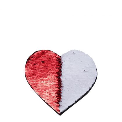 HEART ADHESIVE sequin (RED)19x22cm
