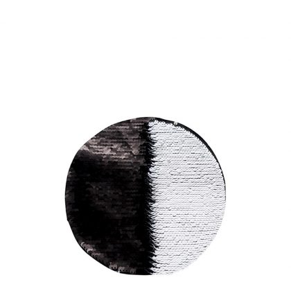 ROUND ADHESIVE sequin (BLACK) D.19cm