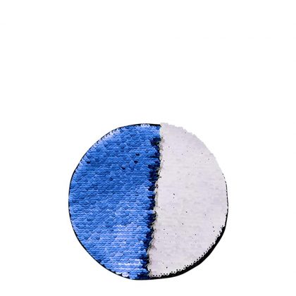 ROUND ADHESIVE sequin (BLUE dark) D.19cm