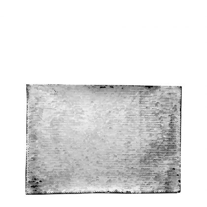 RECTANGLE ADHESIVE sequin (SILVER)21x28cm