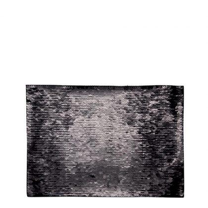 RECTANGLE ADHESIVE sequin (BLACK)21x28cm