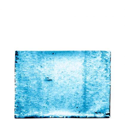 RECTANGLE ADHESIVE sequin (BLUE light)21x28cm