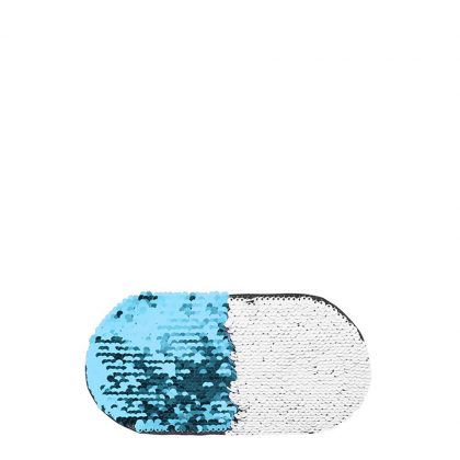 OVAL ADHESIVE sequin (BLUE LIGHT) 10x20cm