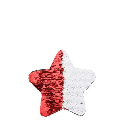 STAR ADHESIVE sequin (RED) 18x18cm