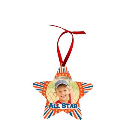 ORNAMENTS ALUMINUM - XMAS STAR
