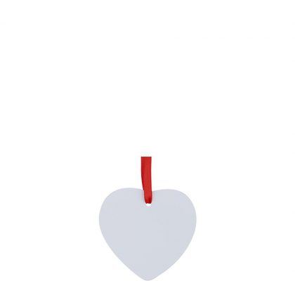 ORNAMENT PLASTIC HPP (HEART) 2-sided 3"