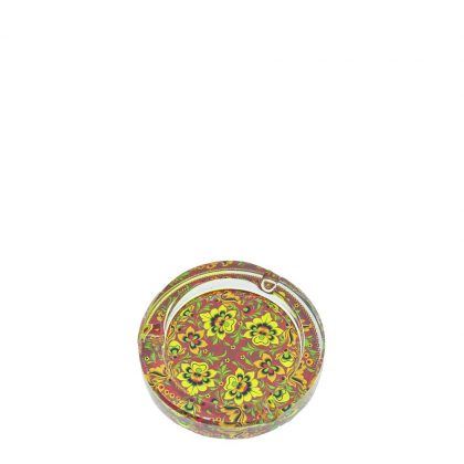 ASHTRAY crystal 10x10x2.3cm ROUND