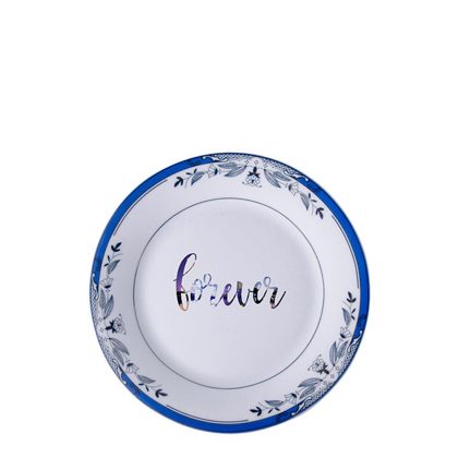 PLATE - BLUE FLOWER (8") 20cm