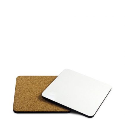 COASTER (HB) SQUARE  9.52x9.52 - with CORK