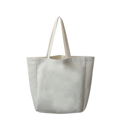 BAG - SHOPPING (LINEN) side gusset 48x38x13cm