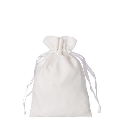 DRAWSTRING BAG double-sided plush 35x38cm
