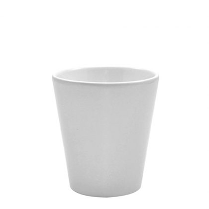 FLOWERPOT ceramic - 12oz cone - WHITE