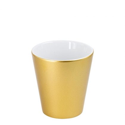 FLOWERPOT ceramic - 12oz cone - GOLD