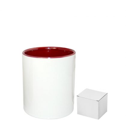 PENCIL HOLDER - CERAMIC/11oz-MAROON    (+box)
