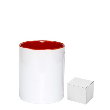 PENCIL HOLDER - CERAMIC/11oz-RED       (+box)