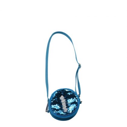 ROUND BAG sequin (BLUE)  13x13