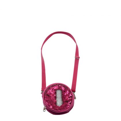 ROUND BAG sequin (ROSE)  13x13