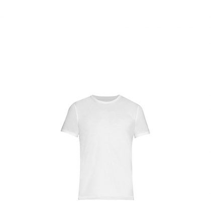 Polyester T-Shirt (KIDS 3-4 years) WHITE 145gr Cotton Feeling