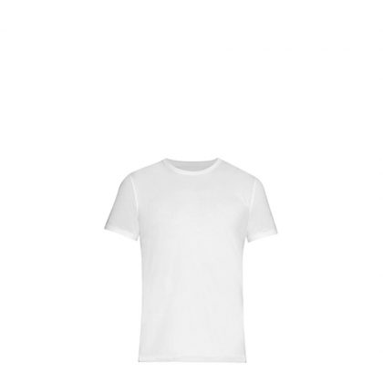 Polyester T-Shirt (KIDS 7-8 years) WHITE 145gr Cotton Feeling