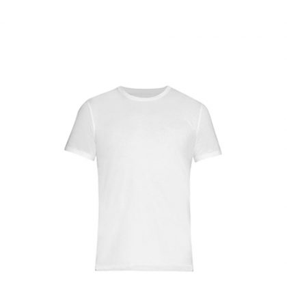 Polyester T-Shirt (UNISEX Large) WHITE 145gr Cotton Feeling