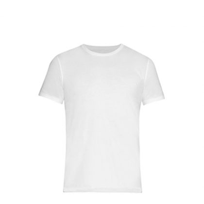 Polyester T-Shirt (UNISEX 2XLarge) WHITE 145gr Cotton Feeling