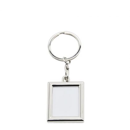 KEY-RING - METAL (FRAME 2 sided) RECTAN.