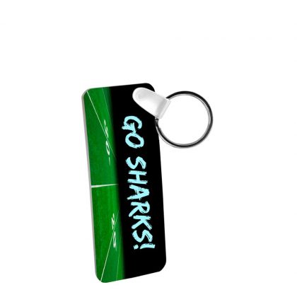 KEY-RINGS (Aluminum 2-sided) GLOSS RECTAN.- 3.18 x 7.62