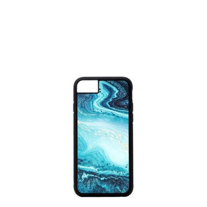 APPLE case (iPHONE 6+, 6s+, 7+, 8+) TPU BLACK with TEMPERED GLASS