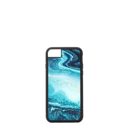 APPLE case (iPHONE 6, 6s, 7, 8, SE-2020) TPU BLACK with TEMPERED GLASS