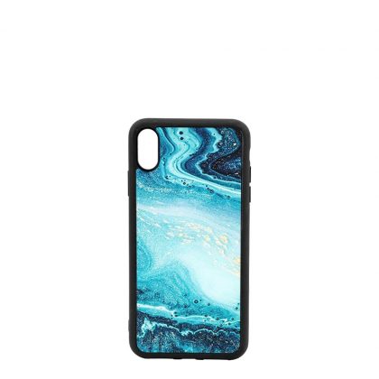 APPLE case (iPHONE X, XS) TPU BLACK with TEMPERED GLASS