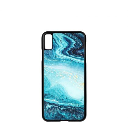APPLE case (iPHONE XS Max) TPU BLACK with TEMPERED GLASS