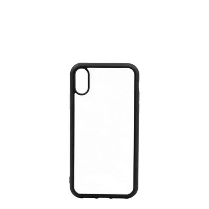 APPLE case (iPHONE XR) TPU BLACK with Alum. Insert