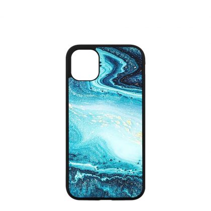 APPLE case (iPHONE 11 Pro Max) TPU BLACK with TEMPERED GLASS