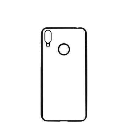 HUAWEI case (Y7 2019 with Fingerprint) TPU BLACK with Alum. Insert