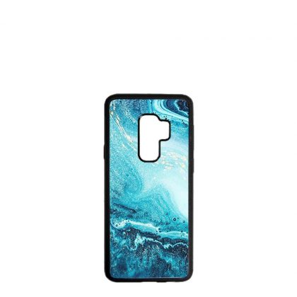 GALAXY case (S9+) TPU BLACK with TEMPERED GLASS