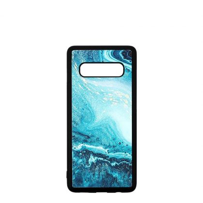 GALAXY case (S10+) TPU BLACK with TEMPERED GLASS