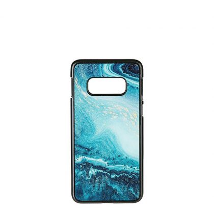 GALAXY case (S10e) TPU BLACK with TEMPERED GLASS