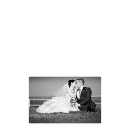 METAL PHOTO PANEL- GLOSS SILVER - 12.70x27.94
