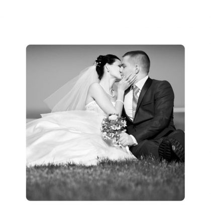 METAL PHOTO PANEL- GLOSS SILVER - 27.94x27.94