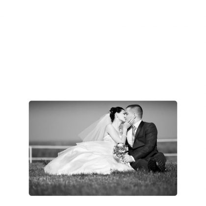METAL PHOTO PANEL- GLOSS SILVER - 27.94x35.56