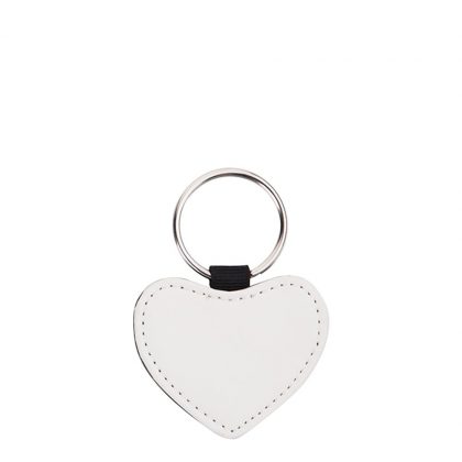 KEY-RING - LEATHER 1sided (Heart)